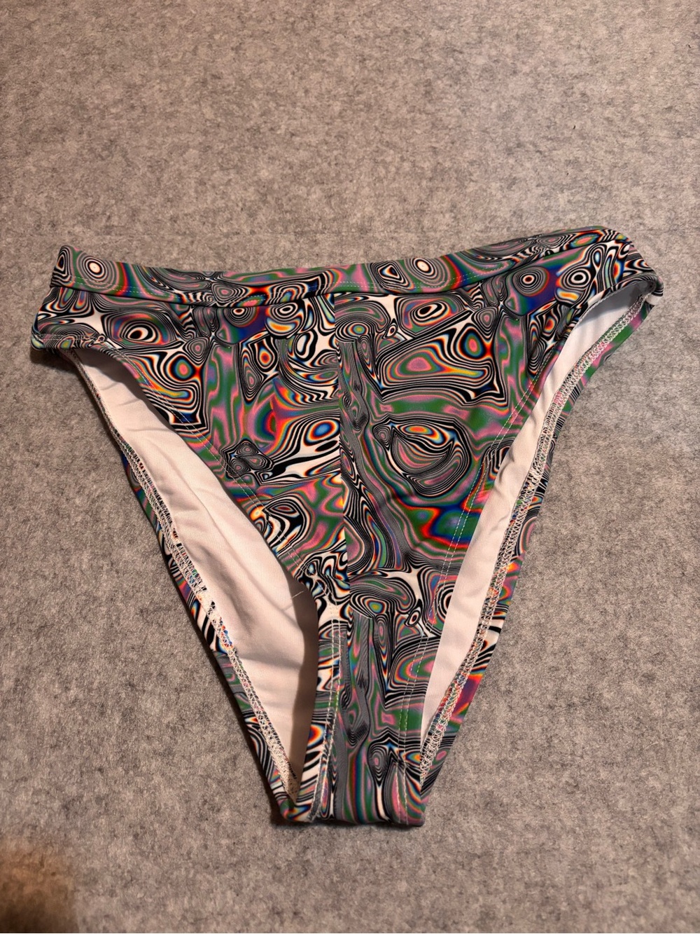 iHeartRaves Multicolored Psychedelic Swirls Trippy Lucid Dreams Rave Bottoms